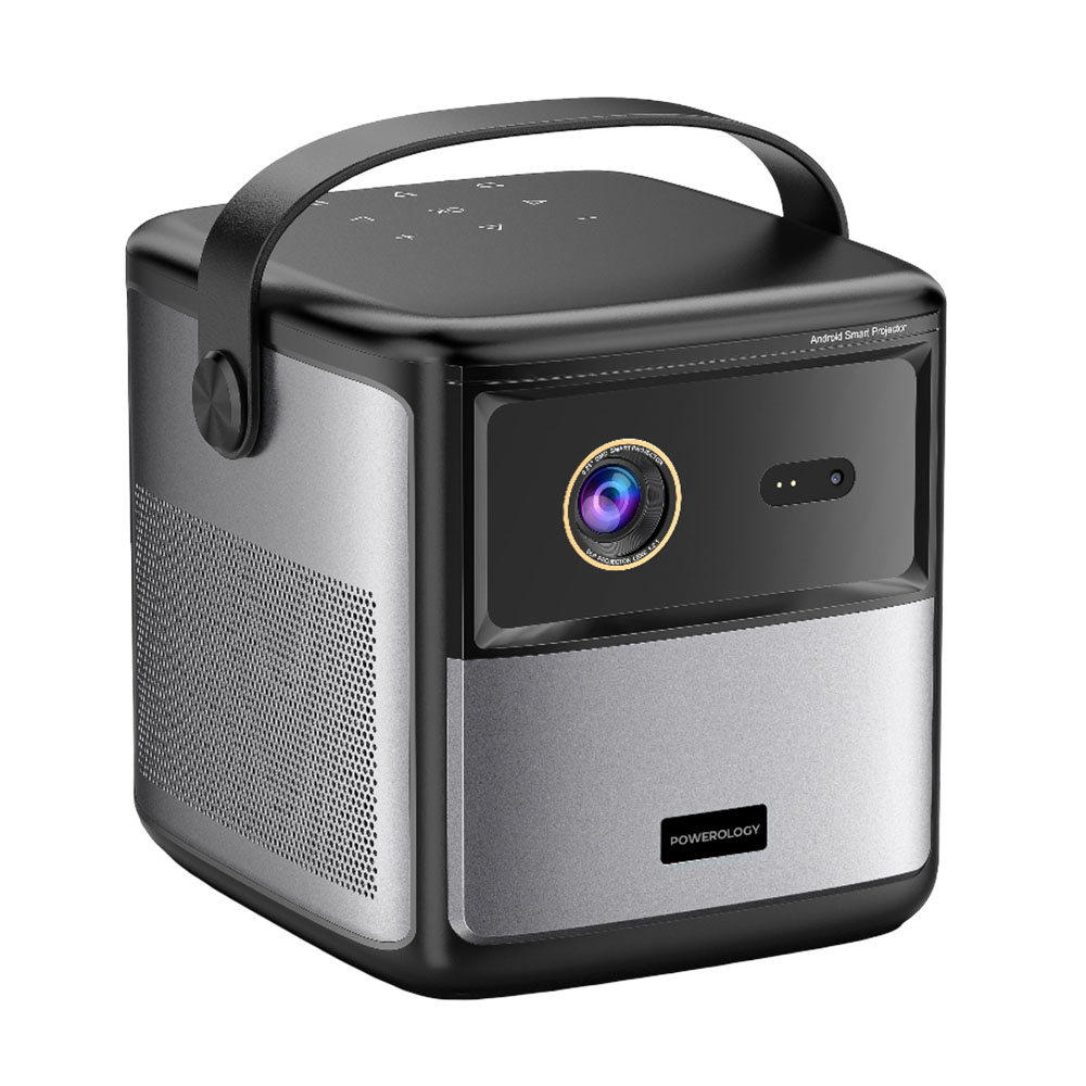Powerology - 4K GTV Projector - Black - 15000 mAh