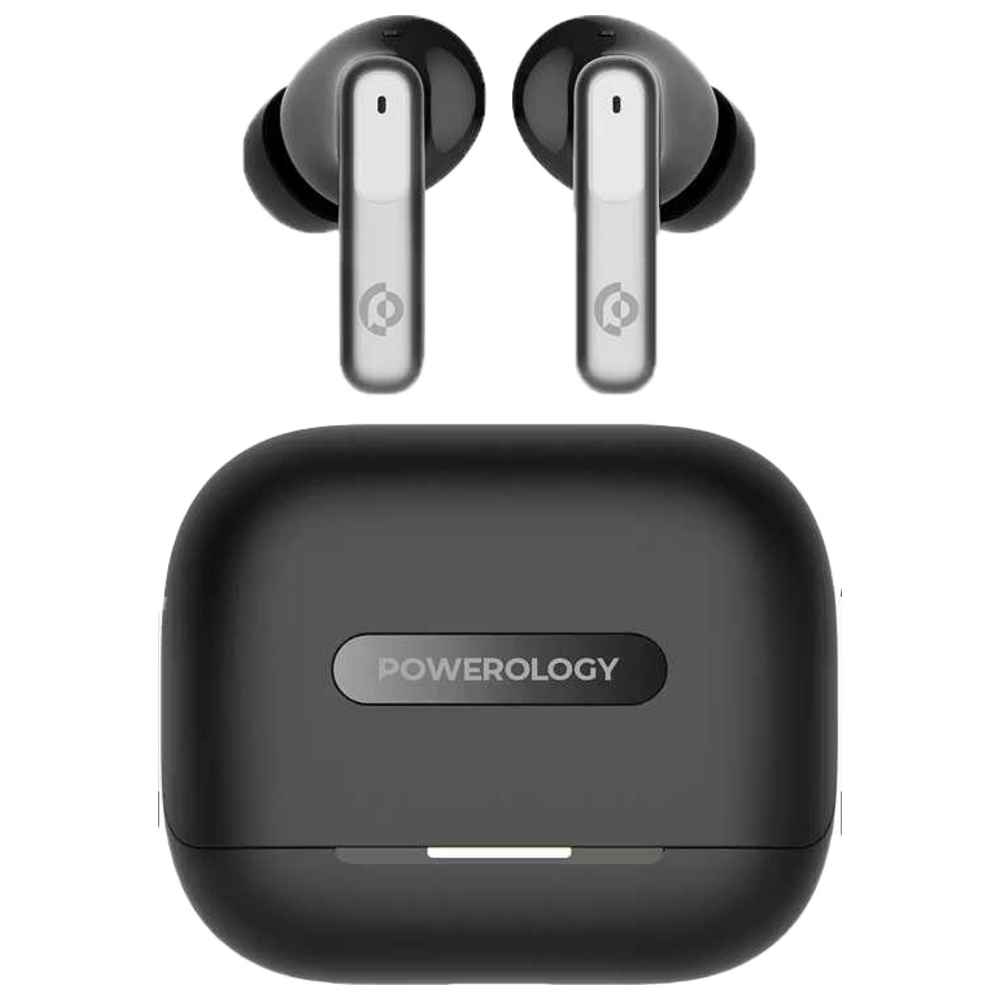 Powerology - Hybrid True Wireless Earbuds - Black