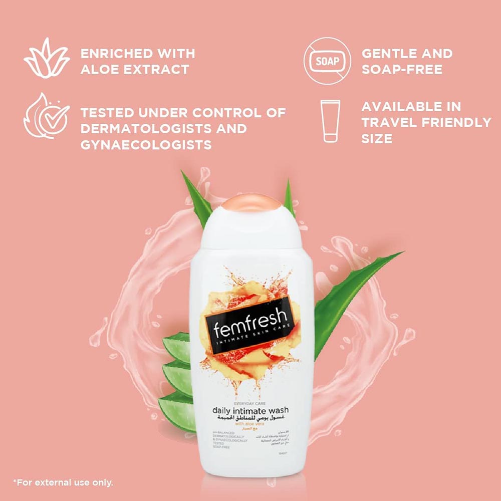 Femfresh - Intimate Wash With Aloe Vera - 250ml - Pack of 2