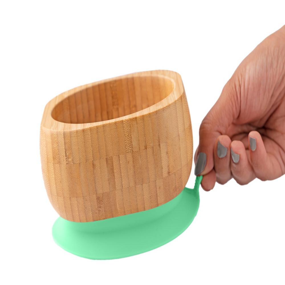 Eco Rascals - Bamboo Suction Bowl & Spoon Set - Multicolor - 2 Pcs