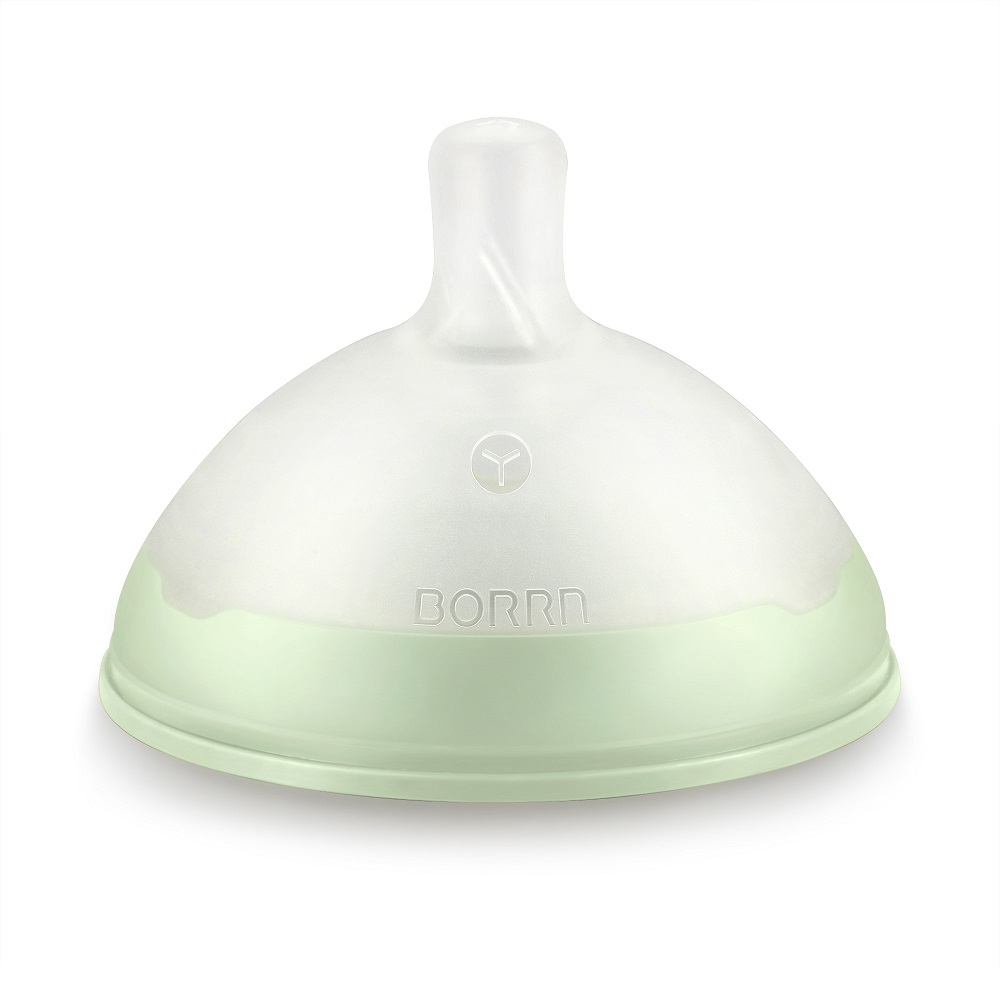 Borrn - Replacement Fast Flow Teat For Baby Straw Bottle - Green