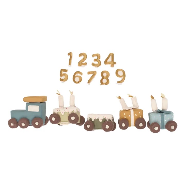 Fabelab - Birthday Celebration Train - Blue Mix