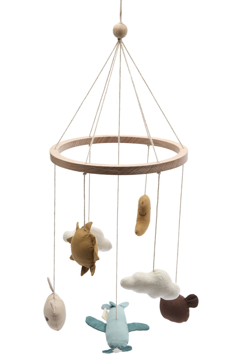 Fabelab - Organic Crib Mobile - In The Air Blue