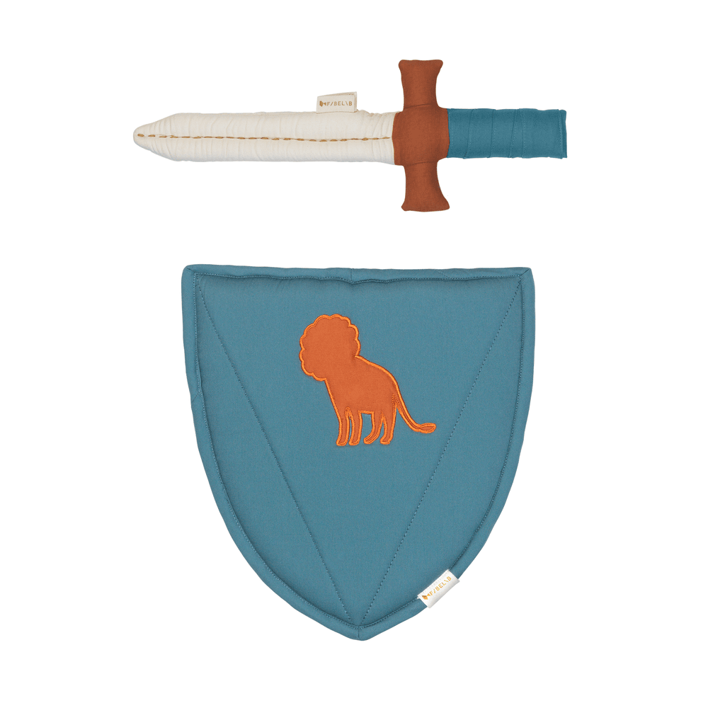 Fabelab - Dress Up Costume Organic Sword And Shield Lion Set - 2pcs