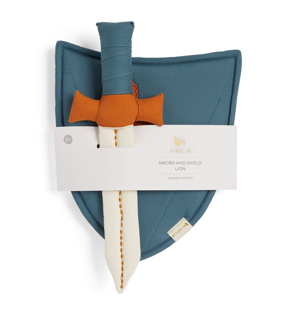 Fabelab - Dress Up Costume Organic Sword And Shield Lion Set - 2pcs