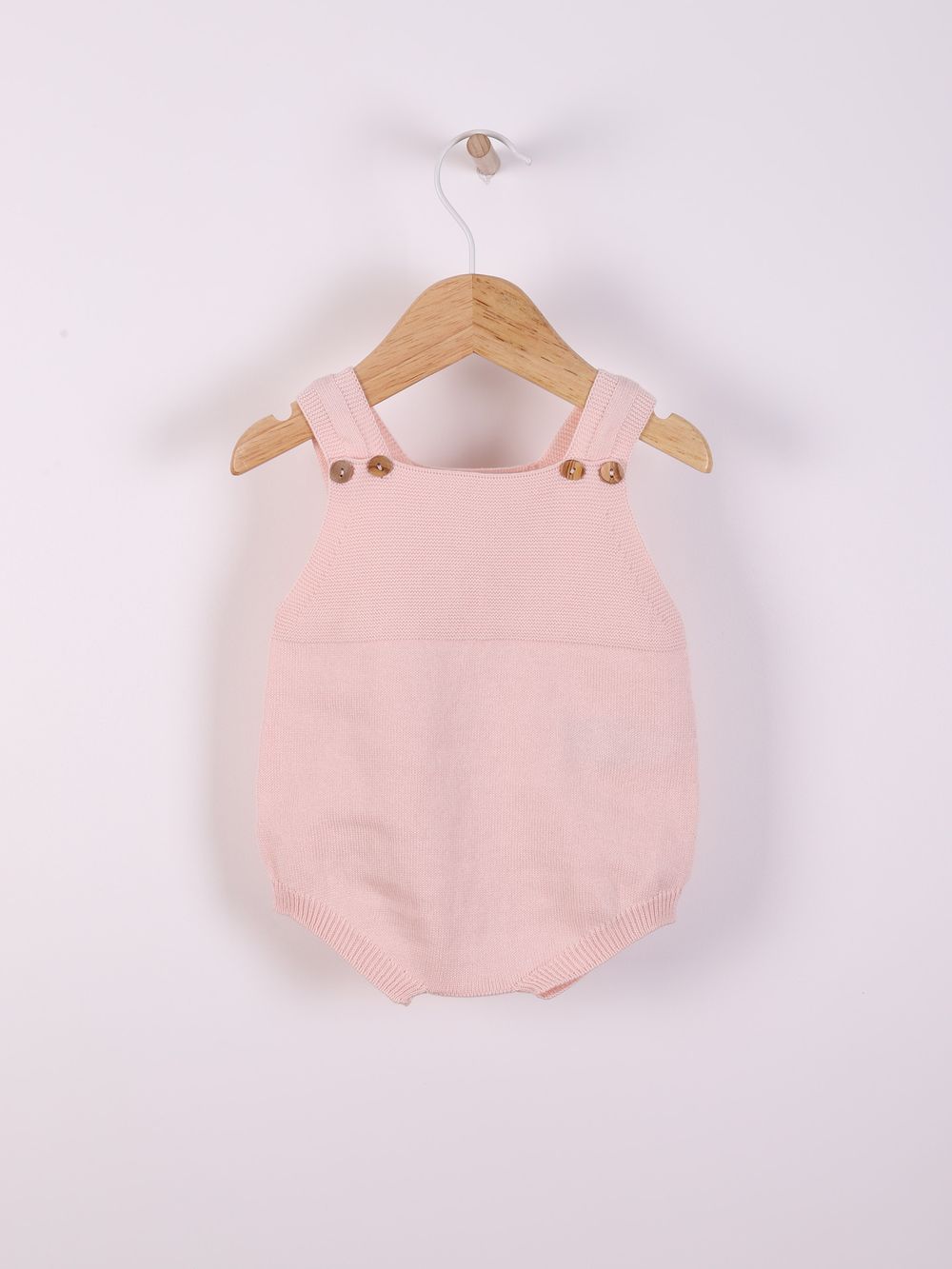 Wedoble Fine Knit Baby Shortie Romper Soft - Pink