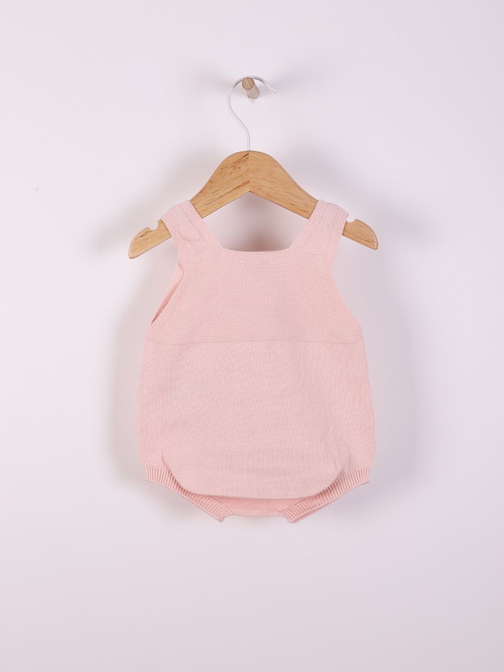 Wedoble Fine Knit Baby Shortie Romper Soft - Pink
