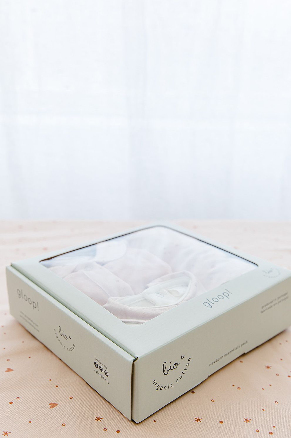 Gloop Baby' Organic First Clothes Soft Sky - 6 Pcs