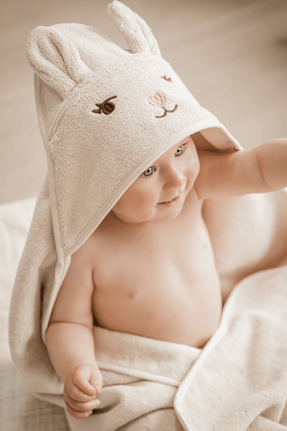 Fabelab - Organic Hooded Baby Towel Bunny