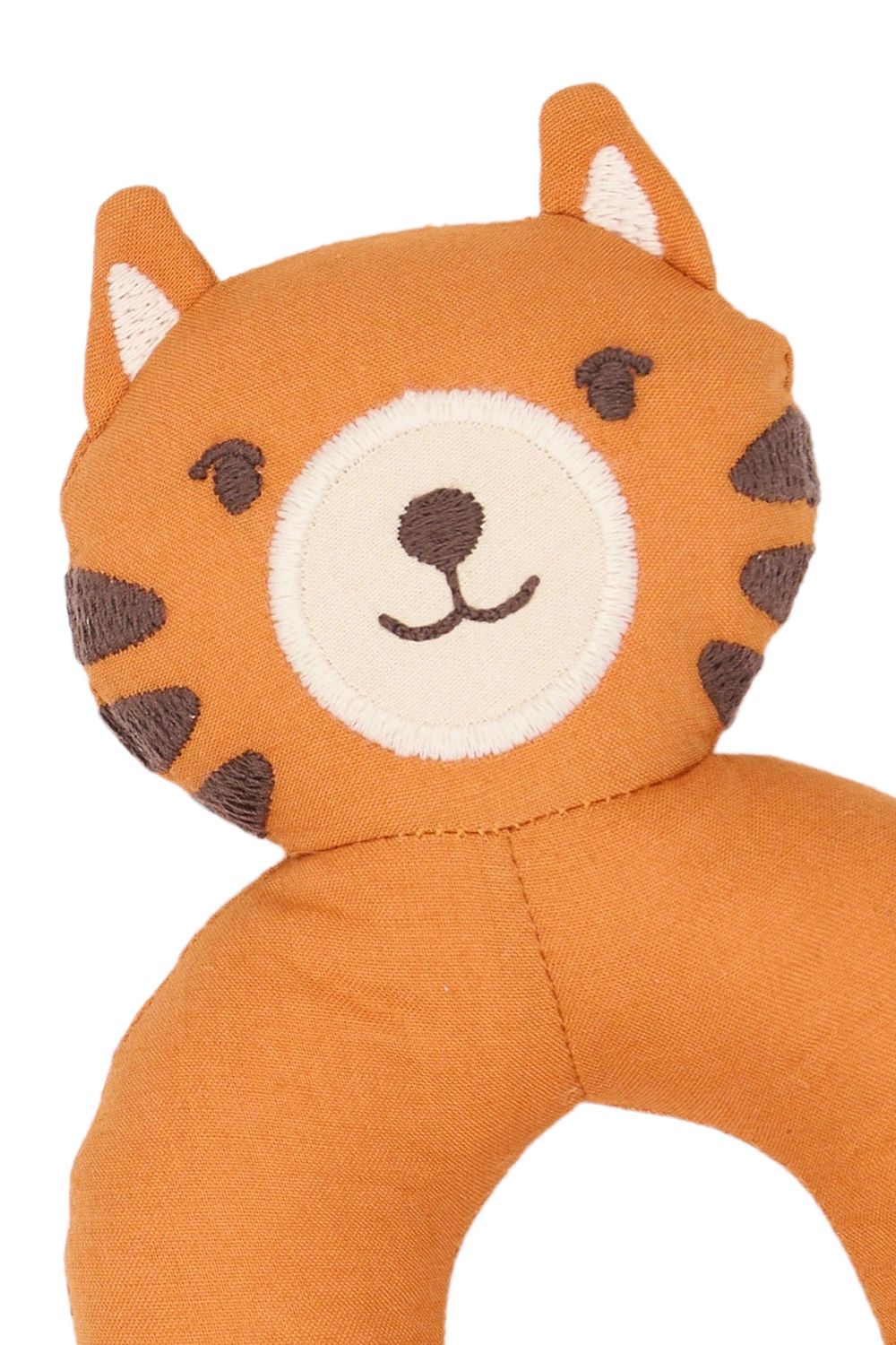 Fabelab Tiger Cotton Rattle - Desert Sun