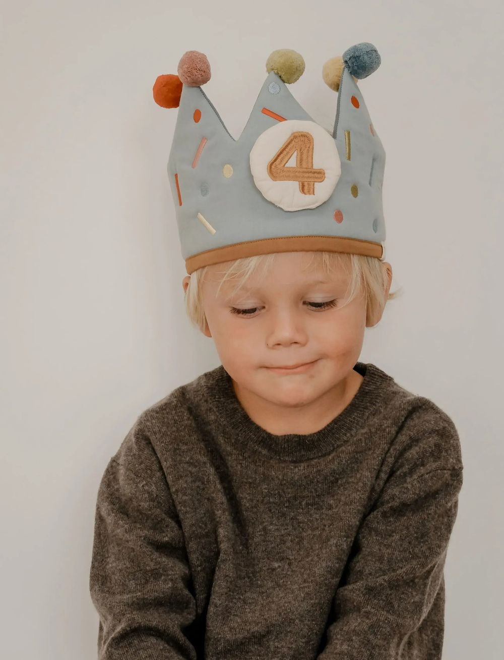 Fabelab - Organic Birthday Crown With Numbers - Blue