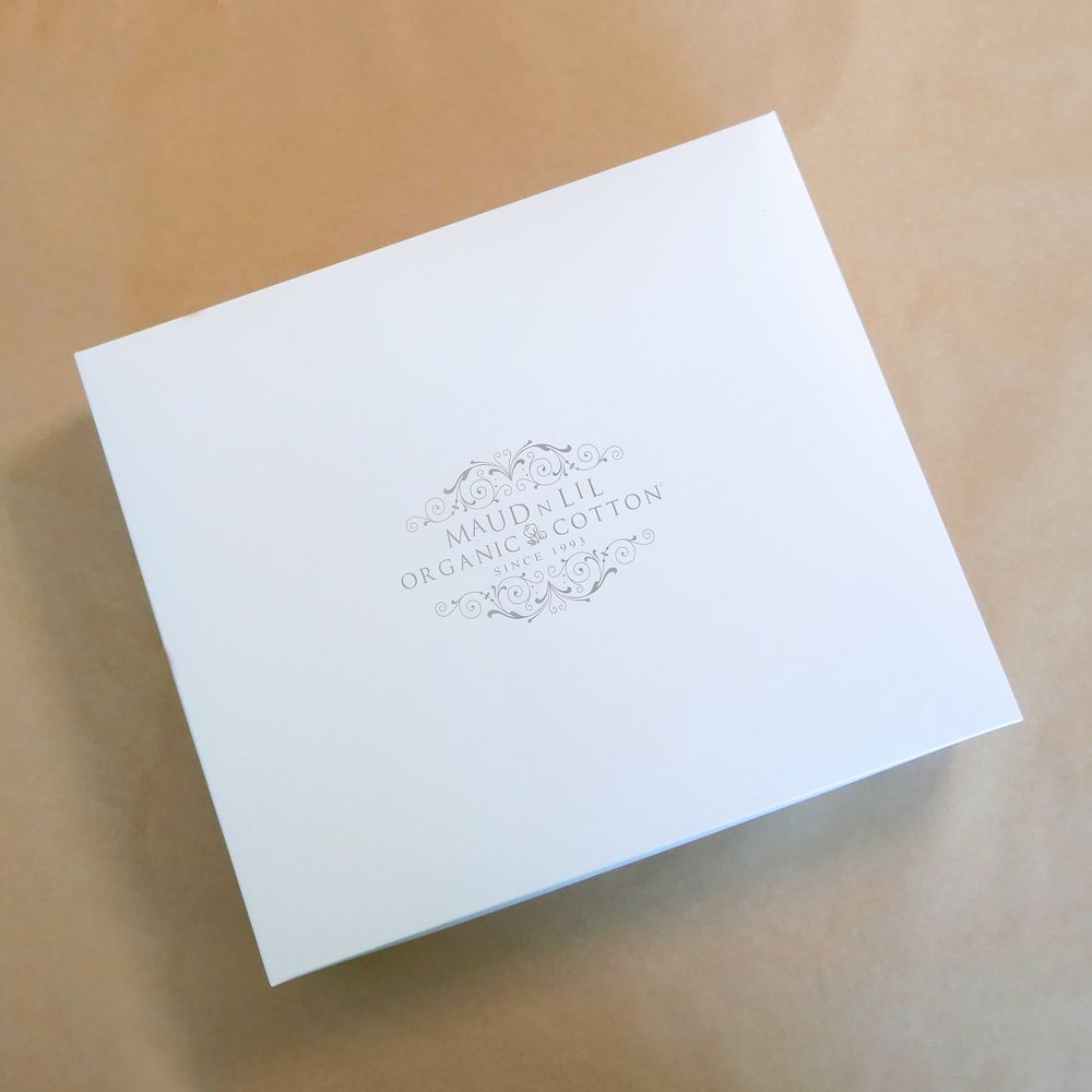 Maud N Lil - Organic Luxury Oscar The Bunny Baby Gift Box Pack of 6 - White/Sand