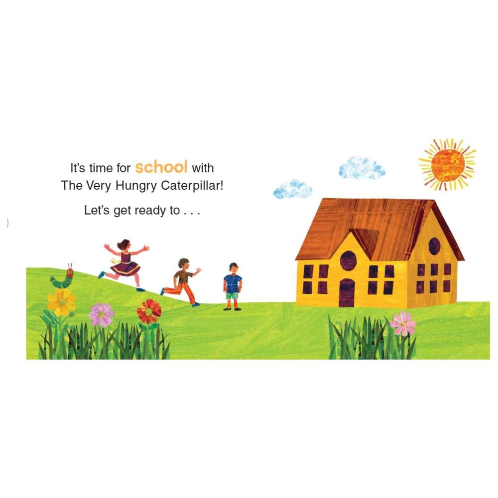 A Day At School w/ The Very Hungry Caterpillar: Tabbed Board Book