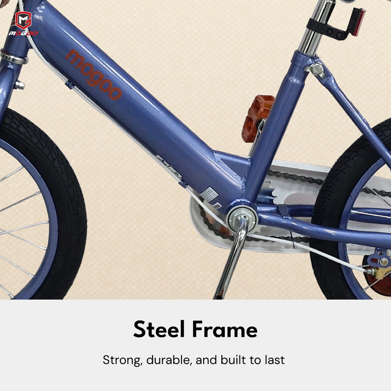 Mogoo - Retro Kid's Bicycle - Blue - 16-Inch