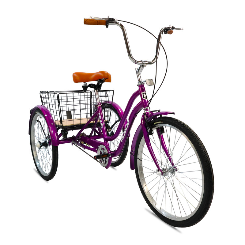 Mogoo - Hauler Single Speed Tricycle - Purple - 24-Inch