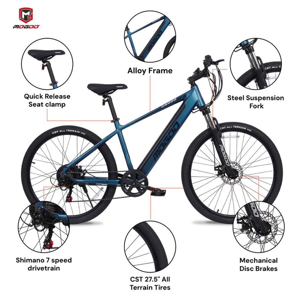 Mogoo - E6000 2.0 E-Mountain Bike - 27.5-inch