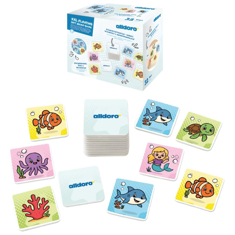 Alldoro - XXL Floating Soft Memo Game - 32 Pc Set