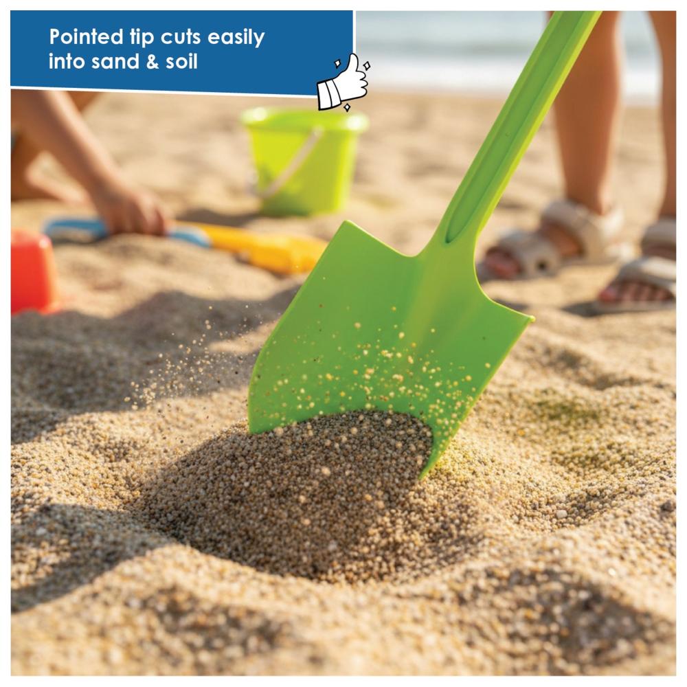 Alldoro - Pointed Sand Shovel - Green - 63 cm
