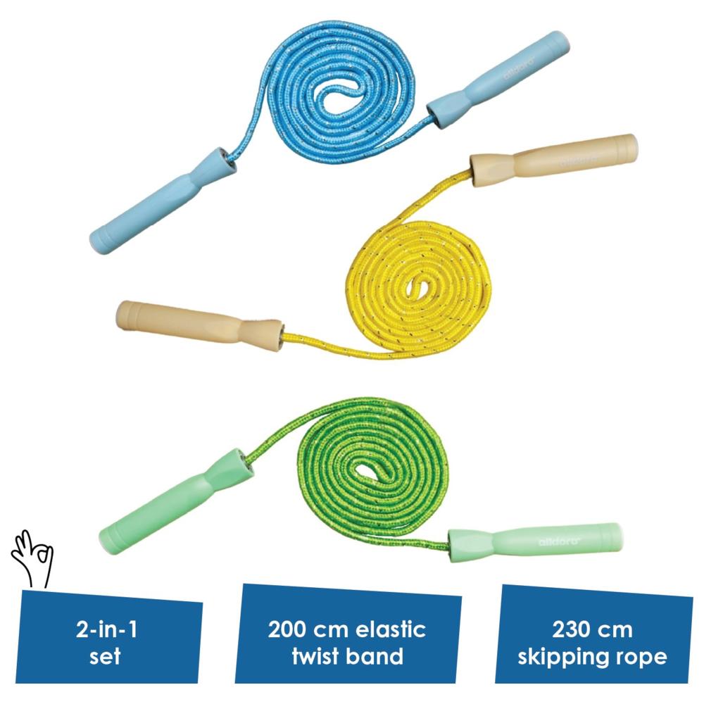 Alldoro - Skipping Rope And Rubber Twist - 230 cm