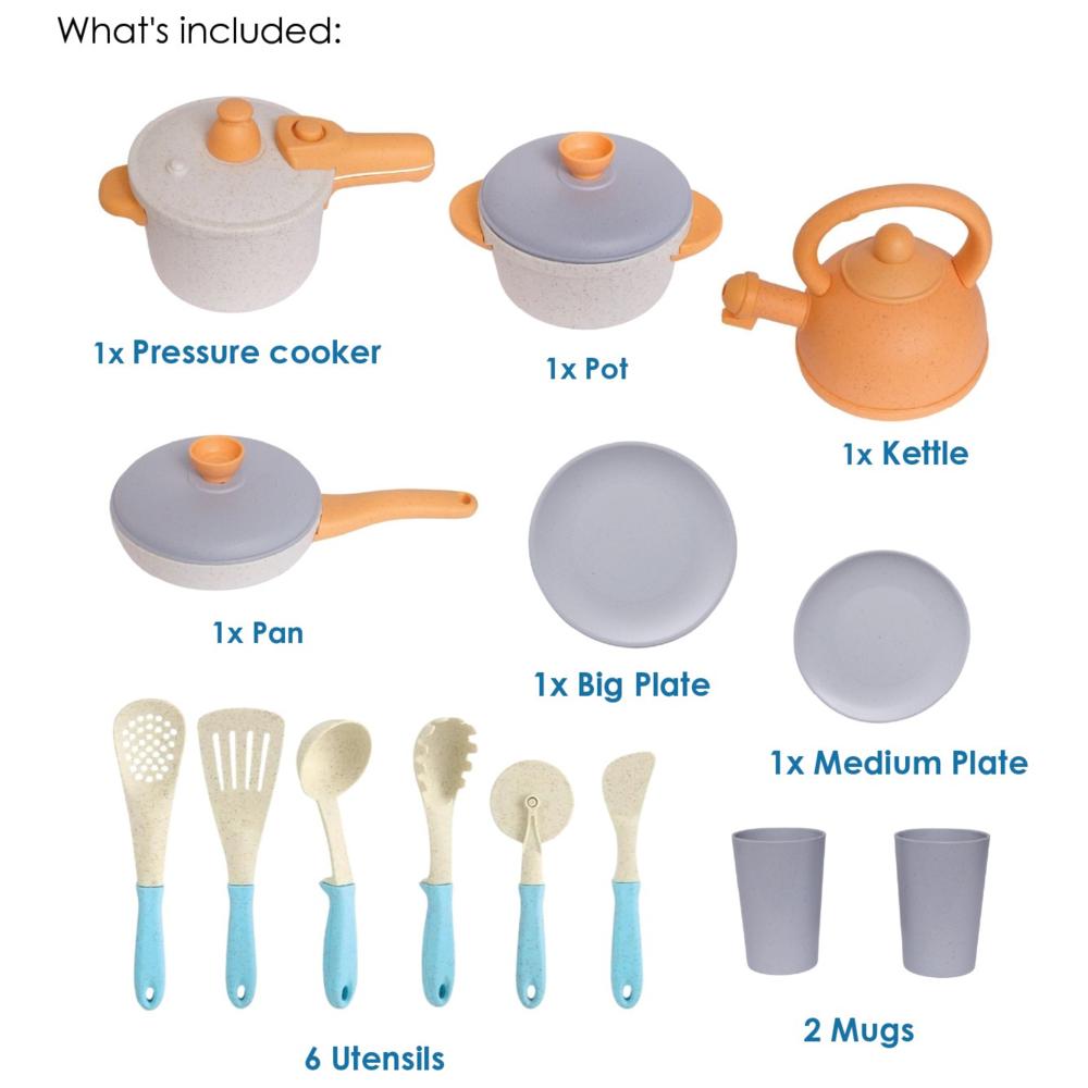Alldoro - Kitchen Playset - 14 Pc Set