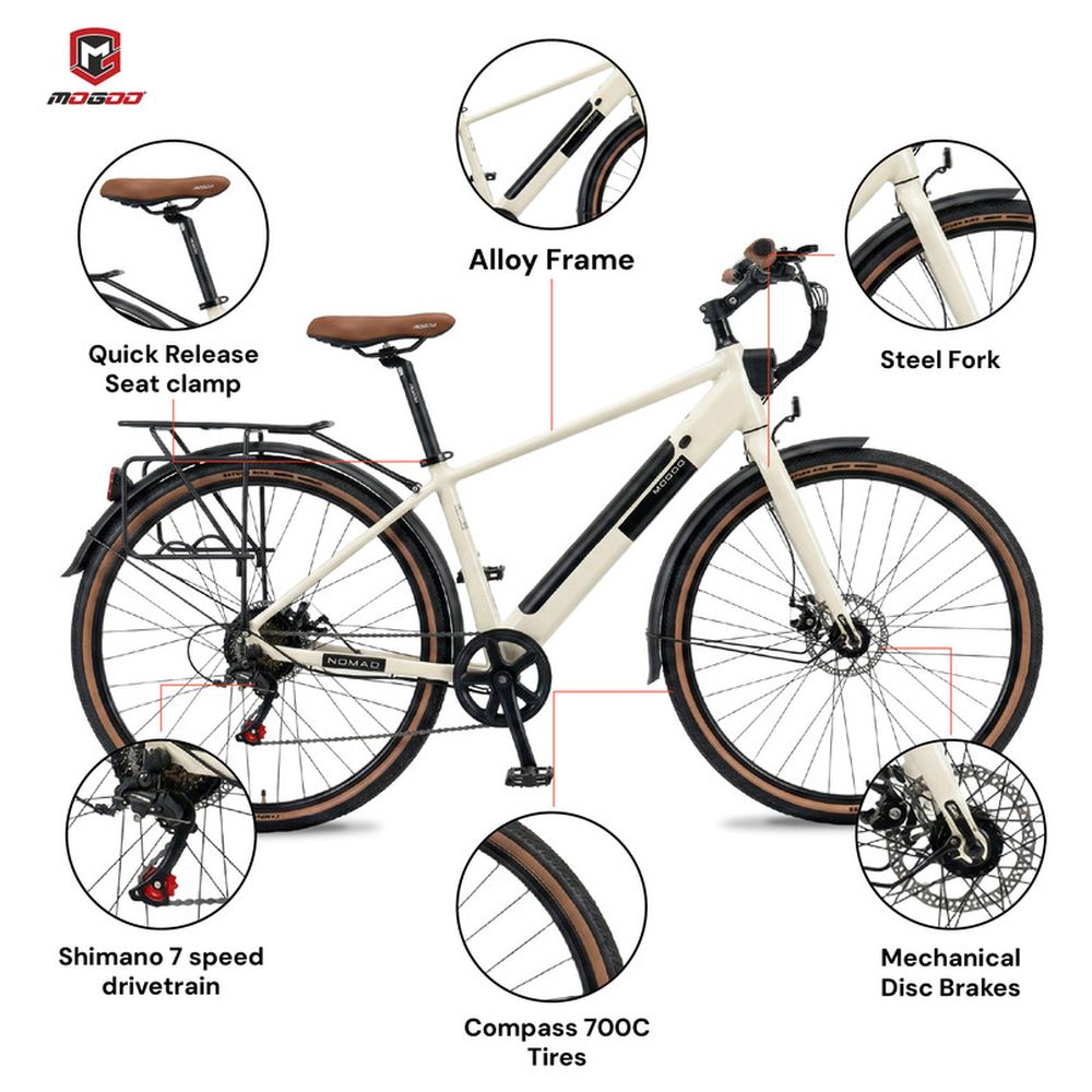 Mogoo - Nomad 700C E-Hybrid Bike
