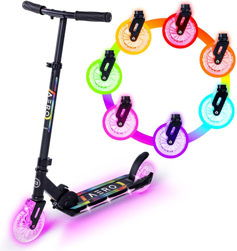 AERO MOBILITY C3 Kids Foldable Scooter - Black
