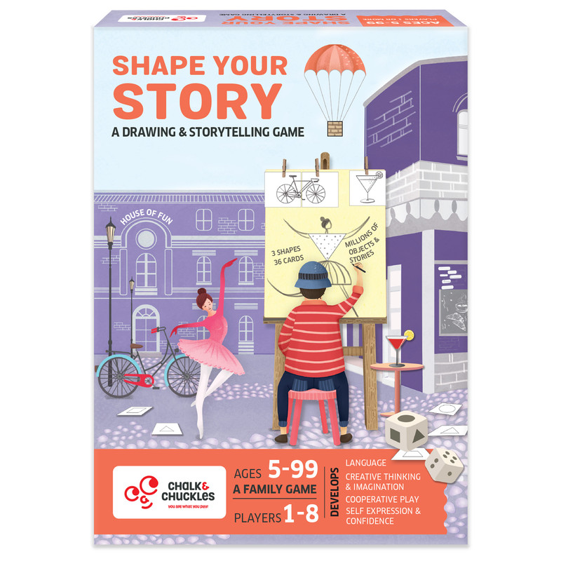 Chalk And Chuckles - Shape Your Story Game - 22 Pc Set
