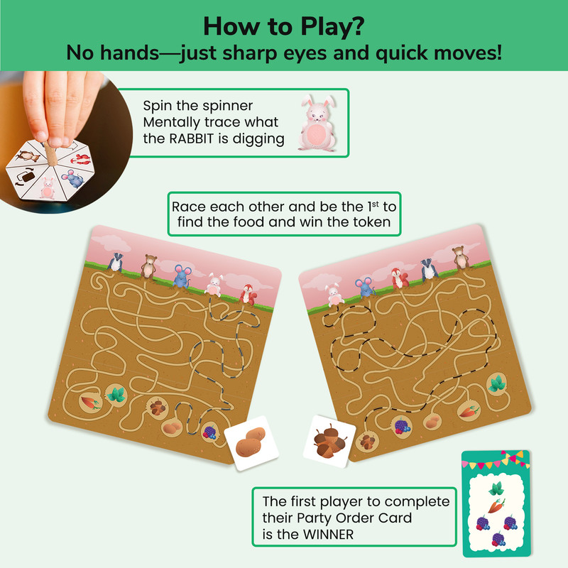 Chalk And Chuckles - Dig Up - Brain Teaser Maze Game - 38 Pc Set