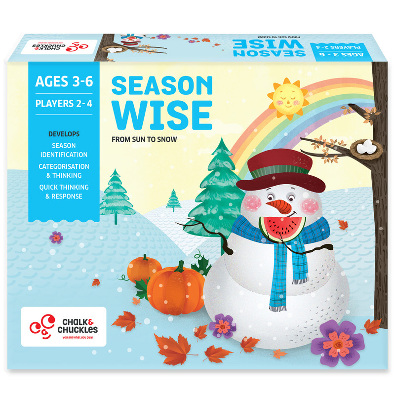 Chalk And Chuckles - Season Wise - Fast-Paced Seasons Matching Game - 51 Pc Set