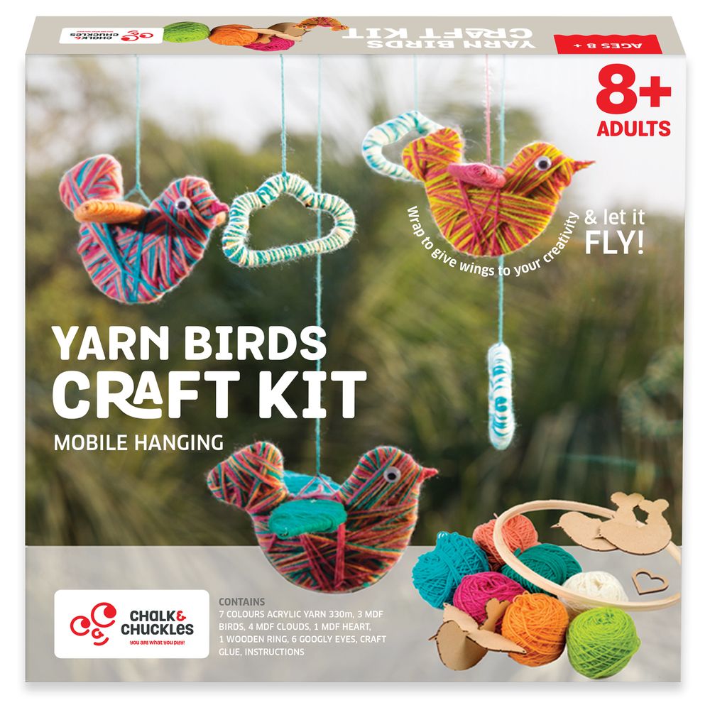 Chalk and Chuckles - Yarn Birds Craft Kit