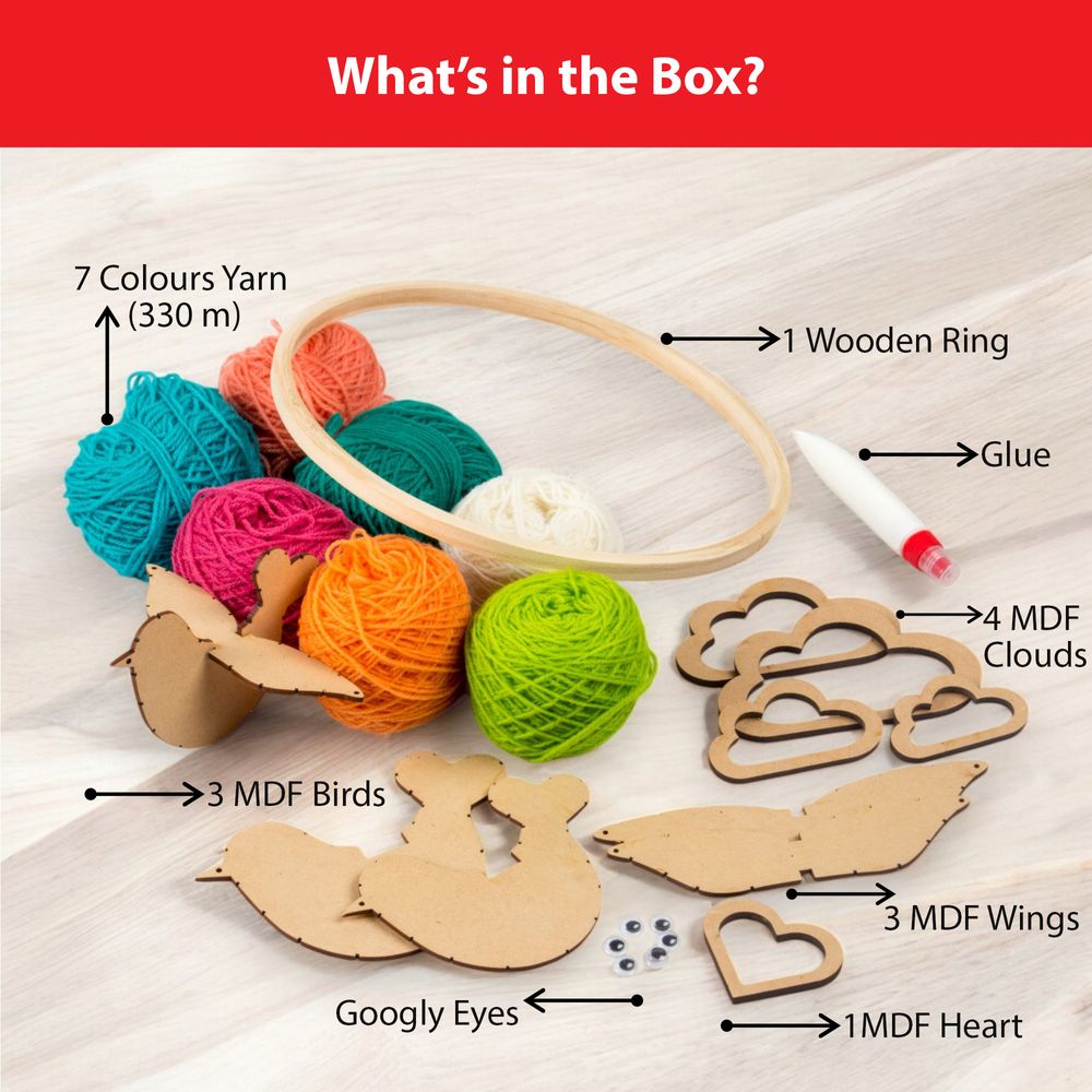 Chalk and Chuckles - Yarn Birds Craft Kit