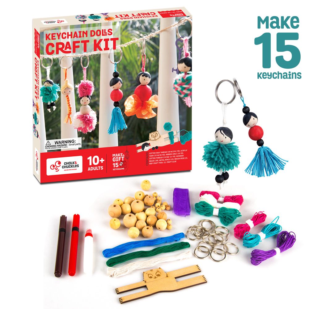 Chalk and Chuckles - Keychain Dolls