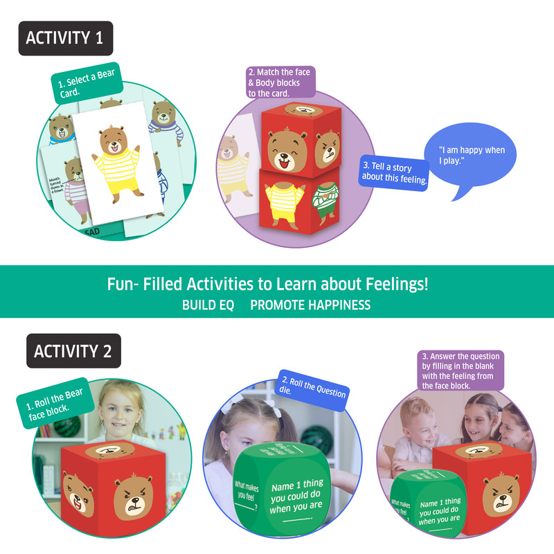 Chalk And Chuckles - Happy Habits 7 Puzzles & Activity Set - Multicolor