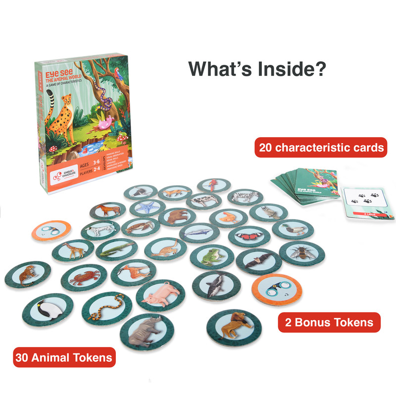 Chalk And Chuckles - Eye See The Animal World Learning Toy - Multicolor