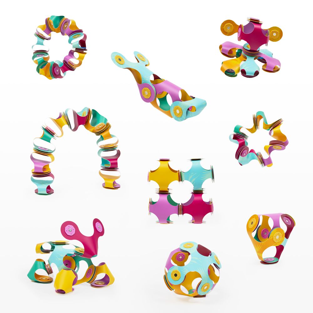 Clixo - Tiny & Mighty Magnetic Building Toy Set - Jungle - 9 Pcs