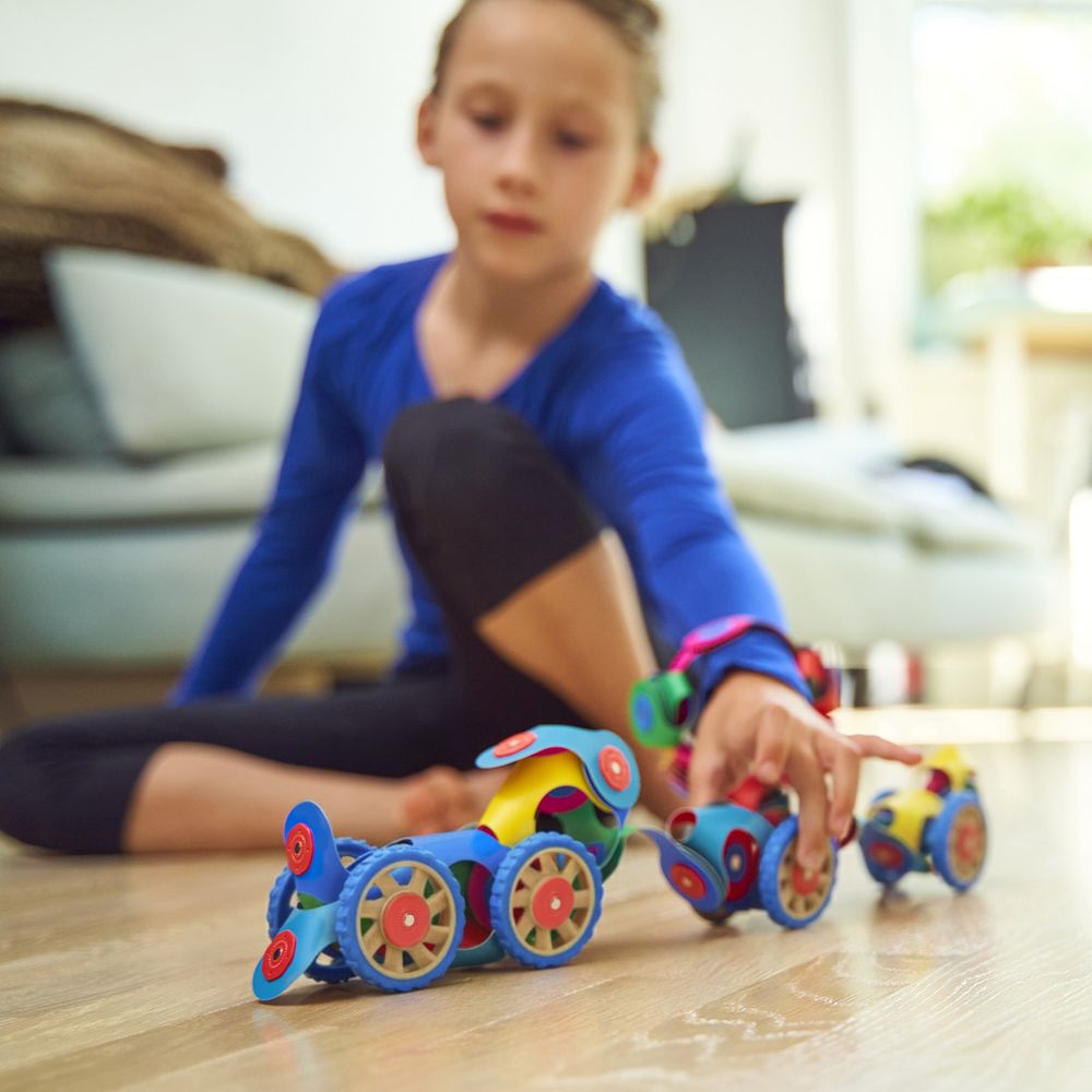 Clixo - Magnetic Building Toy Set - Wheel Creator - 72 Pcs