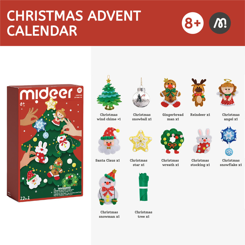 Mideer DIY Christmas Advent Calendar Set