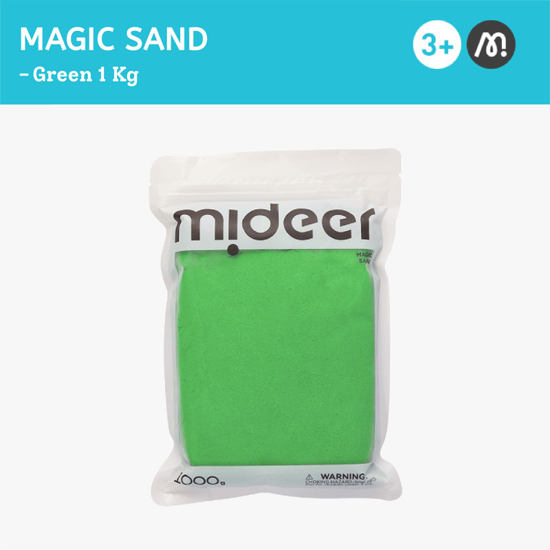 Mideer - Magic Sand - Green - 1 Kg