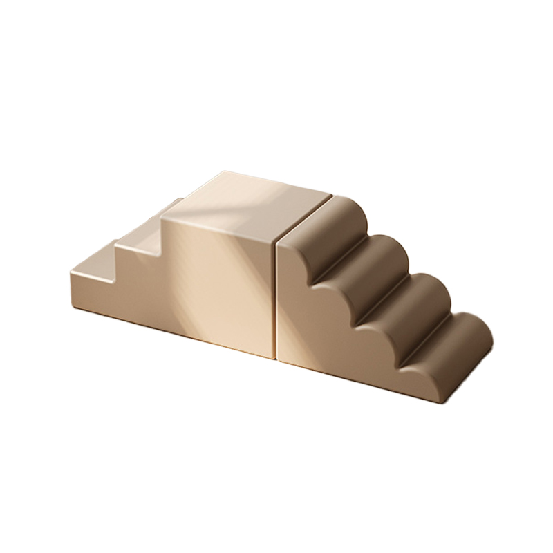 Lovely Baby - Indoor Soft Play Foam Slide And Steps - Brown