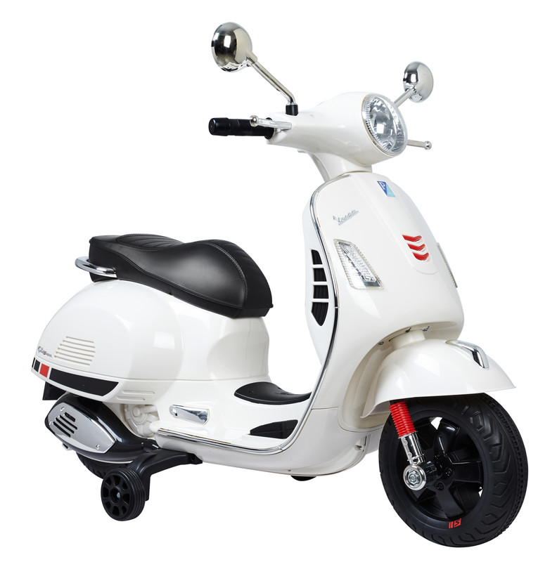 Lovely Baby - Kids Ride-On Vespa Scooter - White