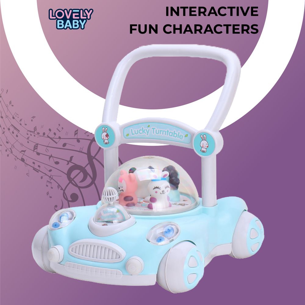 Lovely Baby - Bunny Baby Walker - Blue