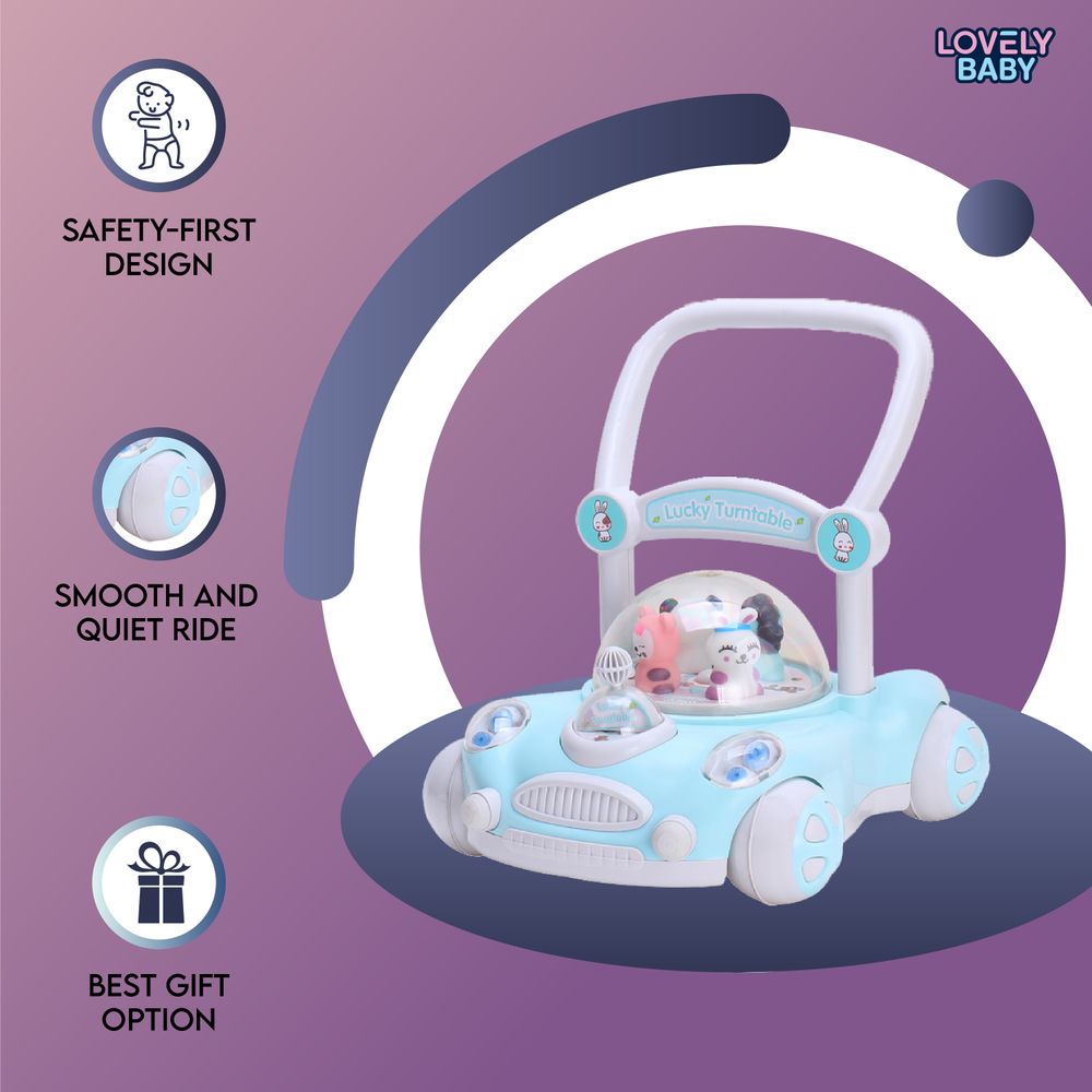 Lovely Baby - Bunny Baby Walker - Blue