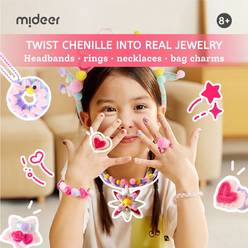 Mideer - Chenille Stem Craft Collection - 200+ Pc Set