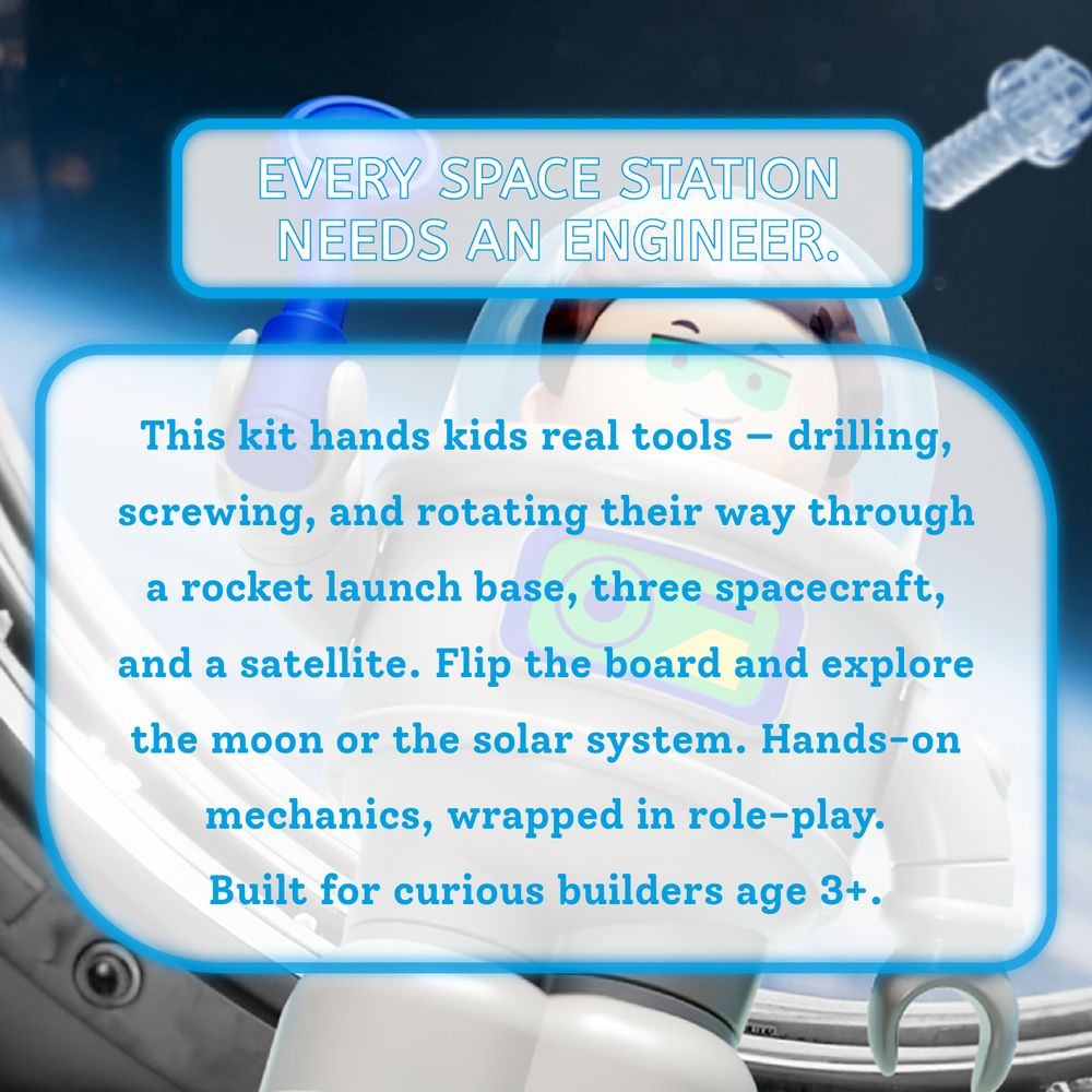 Mideer - Space Base Engineering Explore - 49 Pc Set