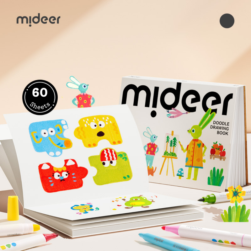 Mideer - A4 Doodle Drawing Book - 60 Sheets
