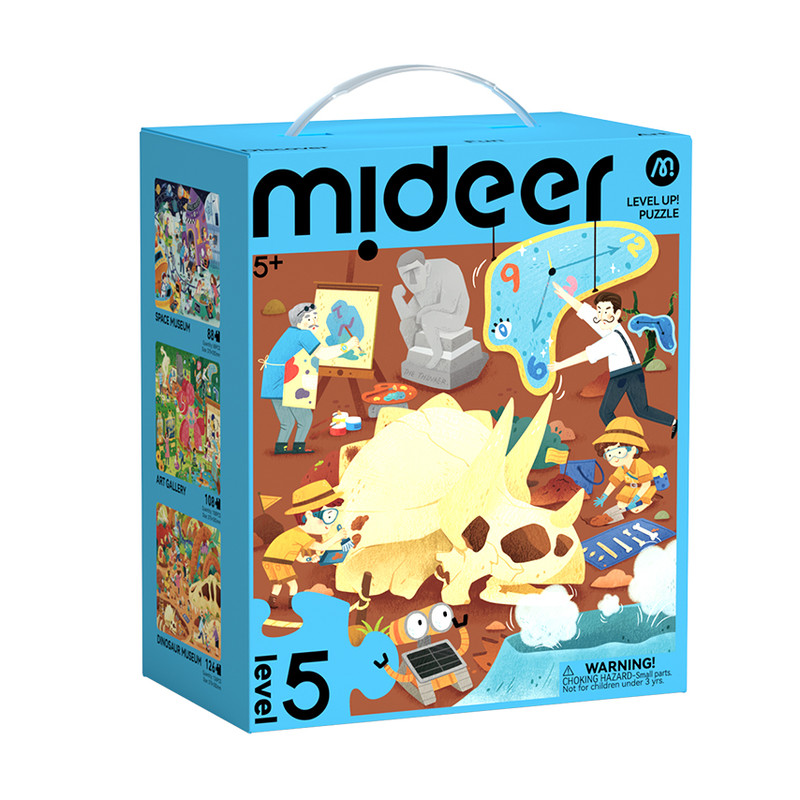Mideer - 3-In-1 Level Up Puzzle - Exhibition - Level 5 - 322 Pcs
