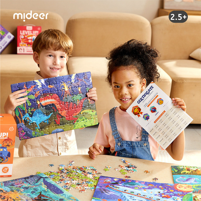 Mideer - 3-In-1 Level Up Puzzle - Good Habits - Level 2 - 35 Pcs