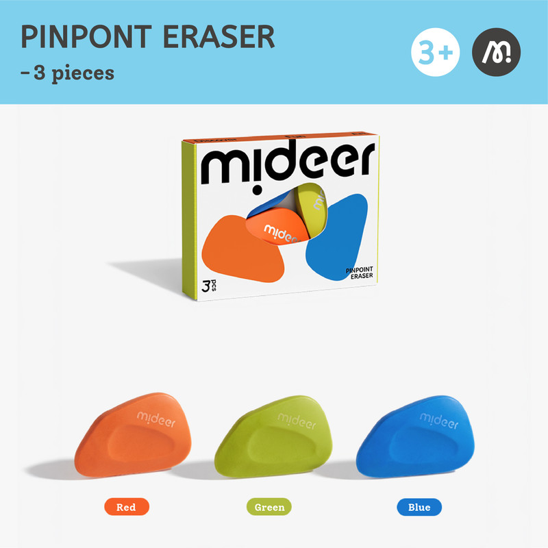 Mideer - Pinpoint Eraser - Pack of 3