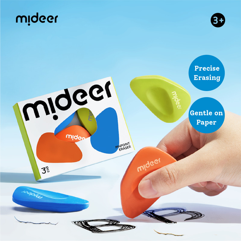 Mideer - Pinpoint Eraser - Pack of 3