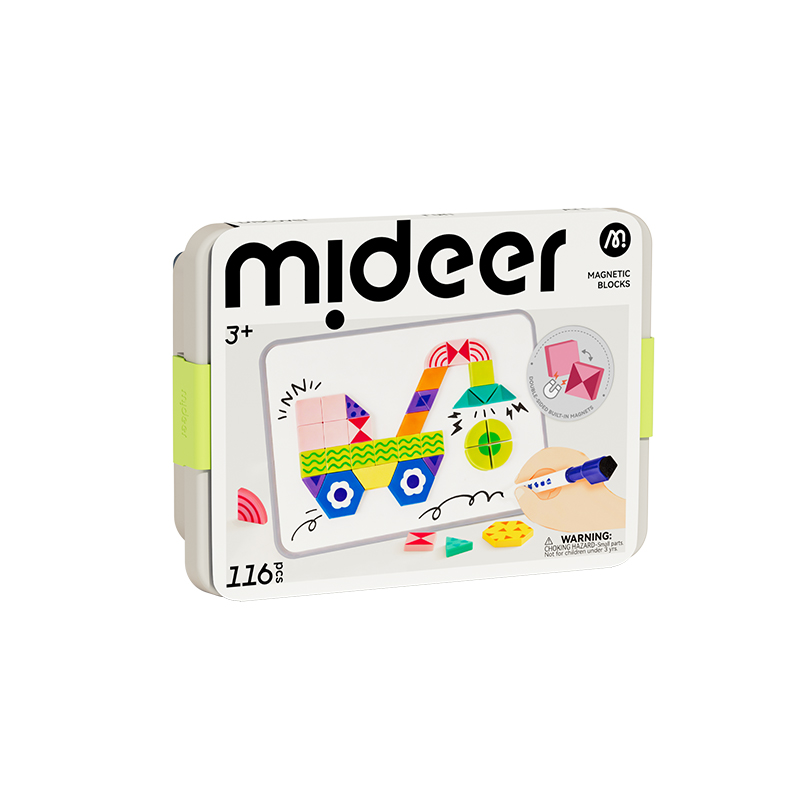 Mideer - Magnetic Blocks - 116 Pc Set